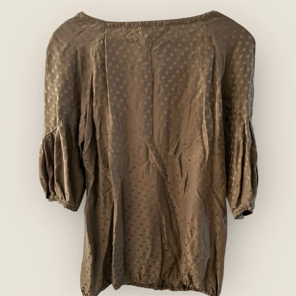 Tory Burch Beige Textured Blouse